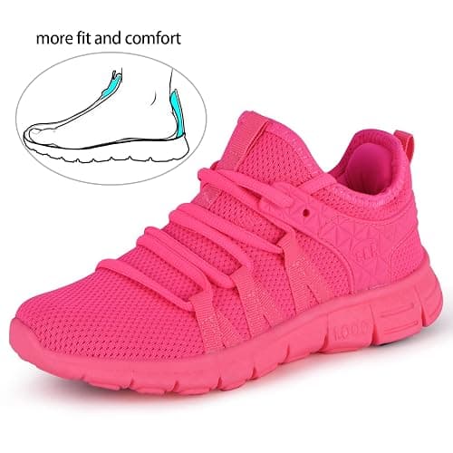 INZCOU Running Shoes Lightweight Tennis Shoes Non Slip Gym Workout Shoes Breathable Mesh Walking Sneakers thumbnail 5