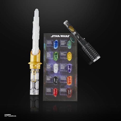 STAR WARS Power Crystal Lightsaber, 7 Colors & 10 Crystals, 50+ Color-Changing Combinations, Lights & Sounds, Toys for Boys & Girls, Kids, Ages 4+ thumbnail 14
