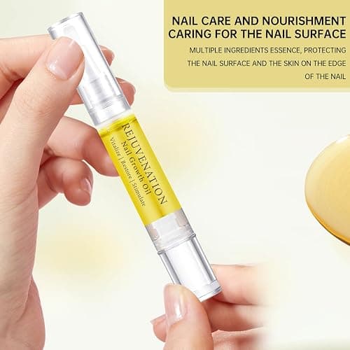 Fiorland Nail Growth Oil, Rejuvenation Nail Strengthener & Repair Serum with Nail File- 3 in 1 Formula for Instant Growth, Cuticle Care (3PCS) - 1 Count (Pack of 3) thumbnail 4