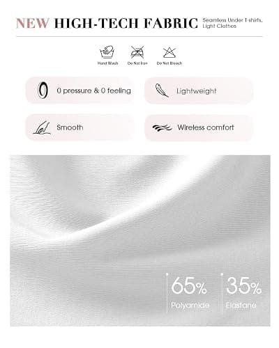 Women’s Plus Size Full Coverage Wireless Bras Supportive Wide Strap Comfort Bra for Sagging Breasts No Back Fat Minimizer Bra thumbnail 5