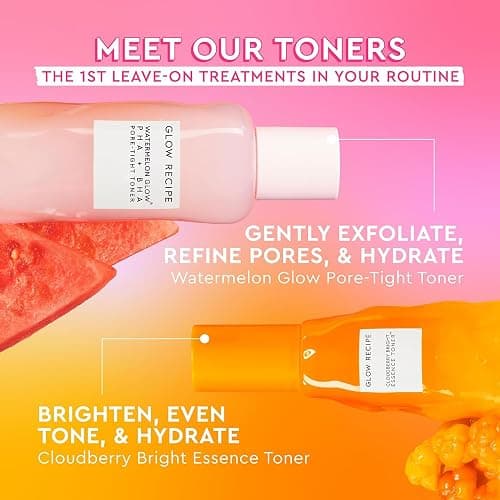 Glow Recipe Library Skincare Gift Set - Avocado Face Wash + Face Serum + Facial Toner + Guava Eye Cream + Hyaluronic Acid Moisturizer + Dew Drops + Strawberry Smooth Serum + 2 Hair Clips (10 Count) thumbnail 5