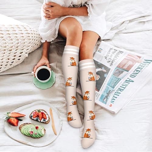 6 Pack Copper Compression Socks for Women and Men Circulation-Best Support for Medical, Running,Nursing,Athletic thumbnail 3