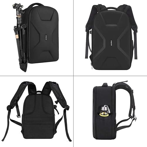 MOSISO Camera Backpack, DSLR/SLR/Mirrorless Photography Camera Bag 15-16 inch Waterproof Hardshell Case with Tripod Holder&Laptop Compartment Compatible with Canon/Nikon/Sony, Black thumbnail 5