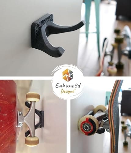 Wall Mount for Skateboard with Modern Design, Hang Your Skateboard, Surfskate or Longboard thumbnail 3