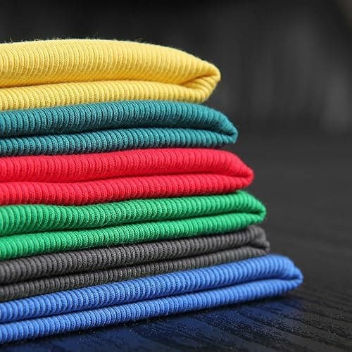 Roselux Women's Summer Scoop Neck Short Sleeve T-Shirts Ribbed Knit Slim Fitted Casual Basic Top thumbnail 5