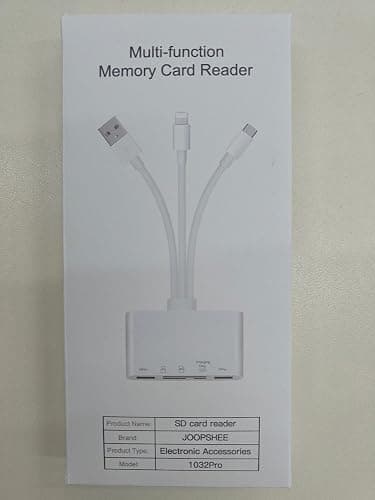 5-in-1 Memory Card Reader, USB OTG Adapter & SD Card Reader for i-Phone/i-Pad, USB C and USB A Devices with Micro SD & SD Card Slots, Supports SD/Micro SD/SDHC/SDXC/MMC thumbnail 8