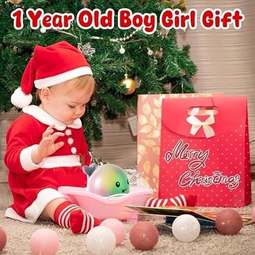 Gigilli Baby Bath Toys, Bath Toys for Kids Ages 1-3, 1 2 3 Year Boy Girl Gift Christmas Stocking Stuffers for Babies 6-12-18 Months Light Up Whale Bath Toy Sprinkler Toddler Birthday Bathtub Water Toy thumbnail 3