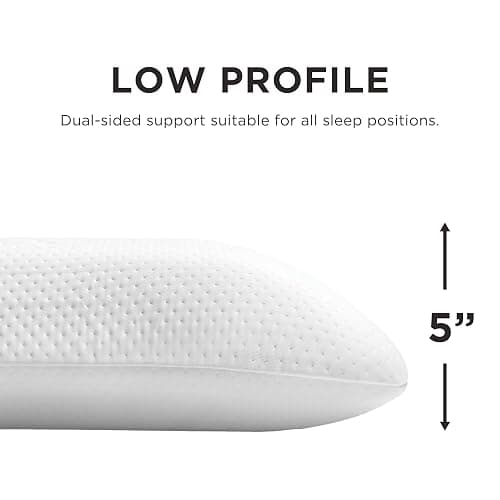 Tempur-Pedic Memory Foam Symphony Pillow Luxury Soft Feel, Standard, White thumbnail 3
