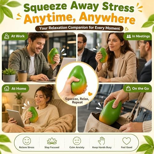 Crunchy Mango Squishy ASMR Bead Filled Realistic Food Stress Ball Squeeze Moldable Slushy Asmr Realistic Taba Handmade Non Rebound Sticky Silicone Dessert Adults Party Favor thumbnail 9