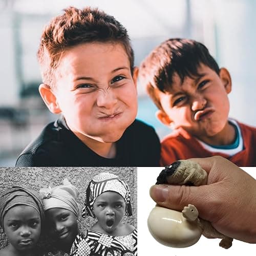 Novel Dog Stress Relief Squeeze Toy 3 Pack Pug Dogs Soft Gel Ball Fidget Hand Sports Toy to Relieve Anxiety for Adults and Kids thumbnail 4