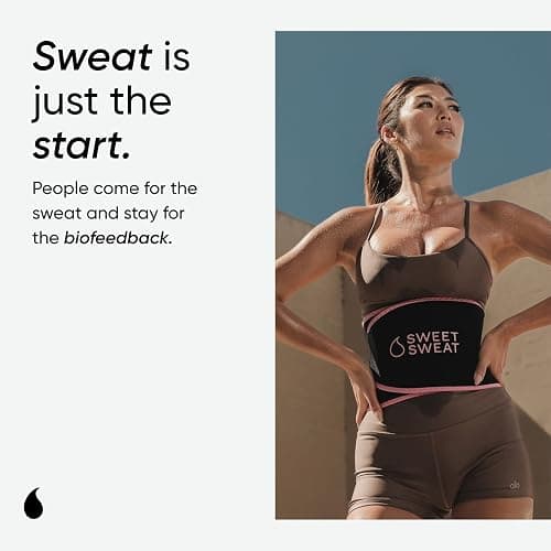 Sports Research Sweet Sweat Waist Trimmer (Core Series) - Premium Sweat Enhancing Fitness Band for Women & Men thumbnail 3