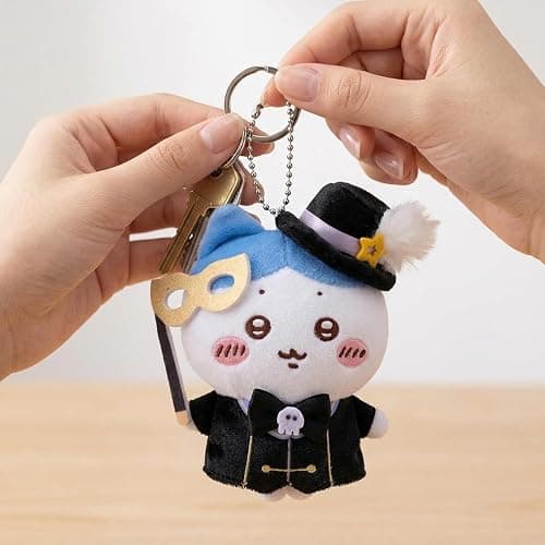 Chikawa Plush Keychain for Backpack, Kawaii Usagi Plush Keychain Accessories Purse Charm Pendant Gift for Women thumbnail 4