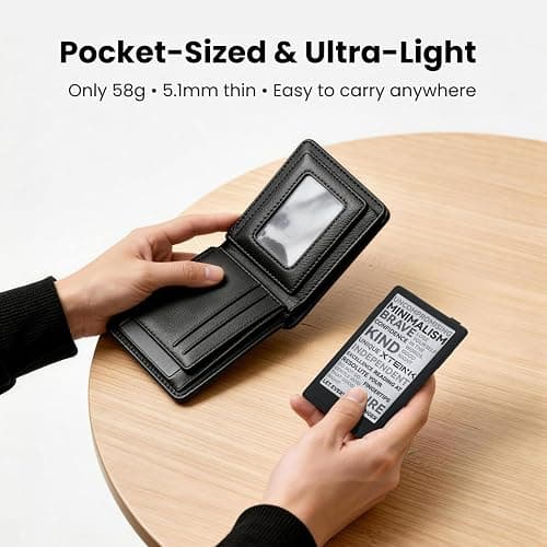 XTEINK X3 3.7" Pocket E-Ink eBook Reader, Mist Gray | Ultra-thin 0.2" design with magnetic pogo-pin charging, gyroscope page-turn, 16GB storage, and distraction-free reading thumbnail 3