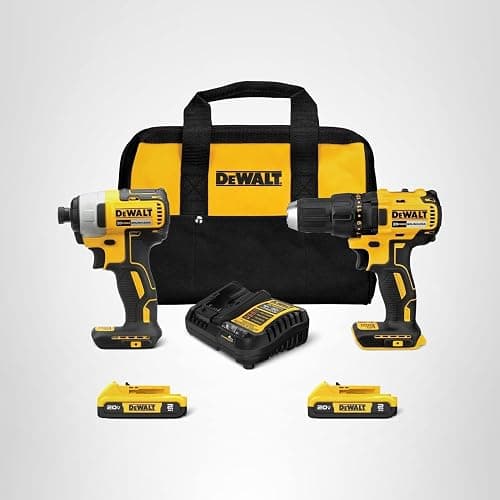 DEWALT 20V MAX Cordless Drill and Impact Driver, Power Drill Brushless 2-Tool Power Tool Combo Kit, Includes 2 Batteries, Charger and Bag (DCK277D2) thumbnail 13