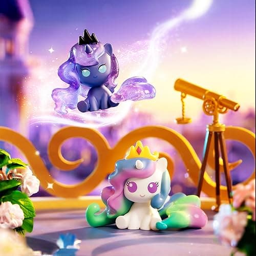 MINISO My Little Pony Blind Box Toy Surprise Box Figure Model Cute Peripheral Ornaments Collectible Toy Surprise Figures for Room Decorations, Birthday Gifts (Random) 3 Mini Figures per Box thumbnail 4