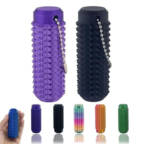 2Pcs Little Ouchies Fidget, Pain Stim Fidget Keychain, Spiky Fidget Toys | Portable Stim Tool, Pocket Mini 3D Printed Keychain, Spiky Grippie Stim Sensory Toys, Anxiety Relief Gifts for Kids - Image 1