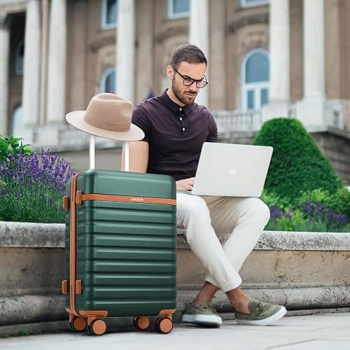 UKEIN Luggage Sets 3Piece, Carry On Luggage 20in Suitcase Set With Backpack | Carry On Suitcase with Spinner Wheels,PC Durable Hardside with TSA Lock,YKK Zippers,22x14x9 Airline Approved For Travel thumbnail 2