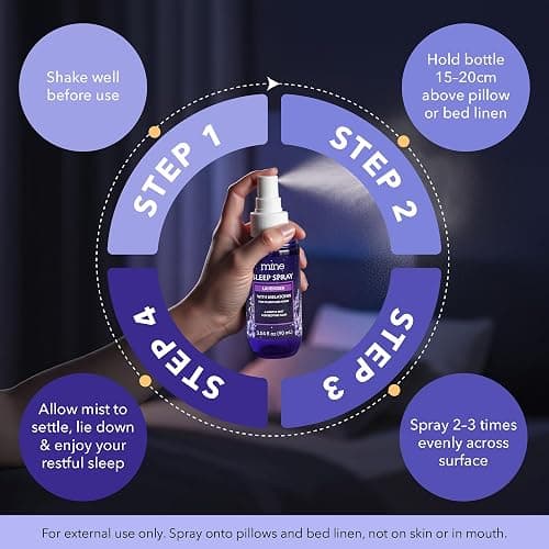 Lavender Sleep Spray with Melatonin - Relaxing Gifts for Teen Girls and Women – Natural Pillow Mist for Sleep, Calming Bed Spray for Adults, Gifts for Mom thumbnail 8
