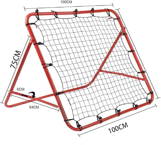 Rebounder Net Practise Football Training Net Soccer Kickback Target Goal Pro for Children Kids Play Teaching Equipment Adjustable Portable Soccer Door thumbnail 5