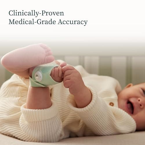 Dream Sock – Smart Wearable Baby Monitor - Infant Pulse Oximeter Tracks Oxygen & Heart Rate | Parents Receive Alerts, Sleep & Health Insights via App | FDA Cleared thumbnail 6