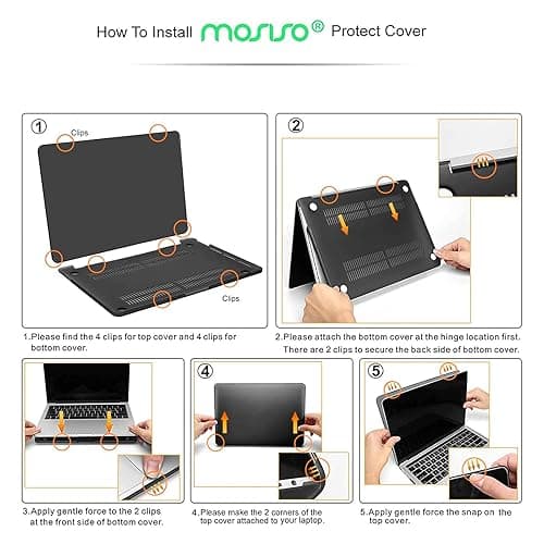 MOSISO Compatible with MacBook Pro 13 inch Case M2 2025, 2024, 2023-2016 A2338 M1 A2251 A2289 A2159 A1989 A1708 A1706, Plastic Hard Case&Keyboard Skin&Webcam Cover for MacBook Pro 13.3, Rose Quartz thumbnail 4