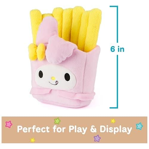 GUND Sanrio Official Hello Kitty and Friends My Melody French Fries Plush, Collectible Plush Toy, Stuffed Animal for Ages 1 and Up, Pink/Yellow, 8” thumbnail 3