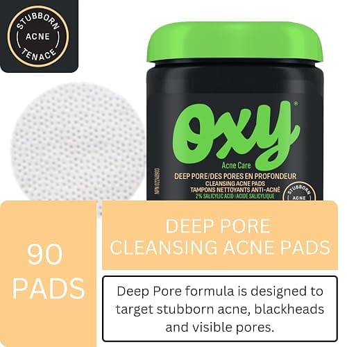 Oxy Deep Pore Cleansing Acne Pads - Salicylic Acid 2.0% – Stubborn Acne Control - Helps Treat, and Prevent Breakouts – Paraben & Preservative Free - Dermatologist Tested thumbnail 3