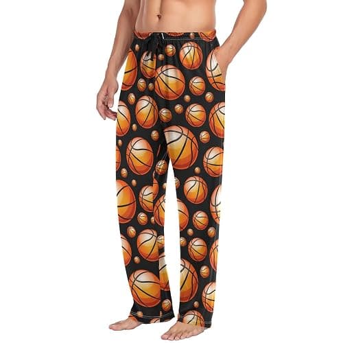 Ollabaky Pjs Men's Pajama Pants Separate Bottoms Men Long Sleep Pants Lounge Pants with Pockets thumbnail 4