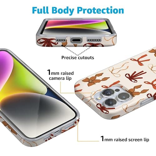 Casely iPhone 16 Pro Max Case | Fall Girlie | Pumpkin Spice Bows | Compatible with MagSafe | Classic Ultra Slim Design thumbnail 2