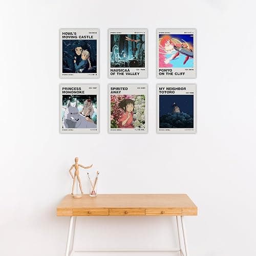 Ouroboros Art & Design - Studio Ghibli Anime Posters - Hayao Miyazaki - Wall Decoration - Pack of 6-300 GSM Paper - 8x10 inch (Unframed) thumbnail 3