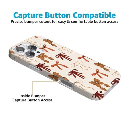Casely iPhone 16 Pro Max Case | Fall Girlie | Pumpkin Spice Bows | Compatible with MagSafe | Classic Ultra Slim Design thumbnail 7