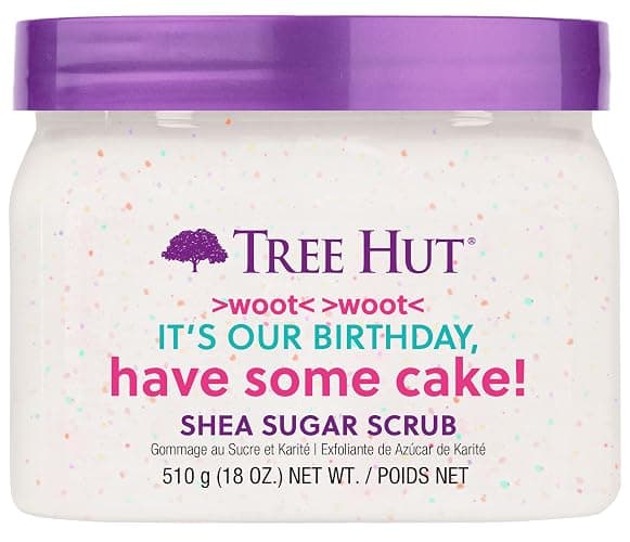 Tree Hut Exfoliating Shea Sugar Scrub Birthday Cake, 18 oz - Birthday Cake - Image 1