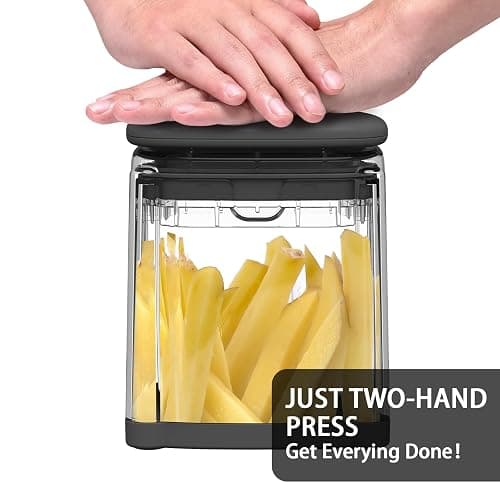 French Fry Cutter, Solucky Potato Onion Cutter, Professional Homestyle Vegetable Chopper Dicer, Great for Potatoes Carrots Cucumbers Zucchini Peppers 3/8 inch Blade(Only 1 Blade) thumbnail 6