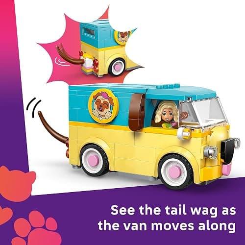 LEGO Friends Pet Accessories Van Building Toy for Girls & Boys - Pretend Play Set for Kids, Ages 6+ - W/Nova & Aliya Minidolls, 3 Pet Figures, & Accessories - Gift Idea for Birthdays - 42678 thumbnail 3