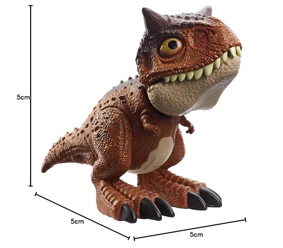 ​Jurassic World Chompin’ Carnotaurus Toro Dinosaur Action Figure Camp Cretaceous with Button-Activated Chomping & Other Motions, Realistic Sculpting, Kid Gift Age 4 Years & Up thumbnail 2