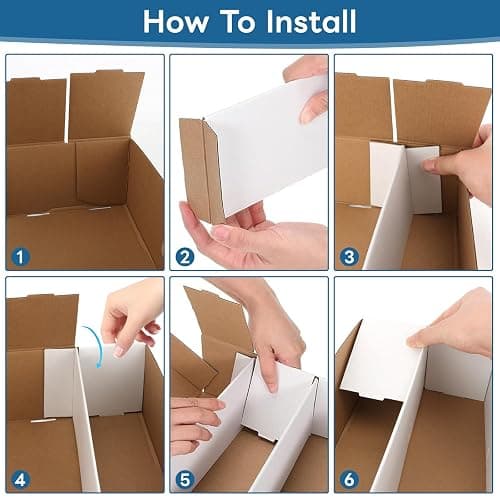 HIMOMO Trading Card Storage Box 3120 Count Collector Cards Box White Sports Card Storage Boxes Card Sorting Tray Cases Cards Collection Trading Cards Box for Soccer Basketball Cards(4 Set) thumbnail 3