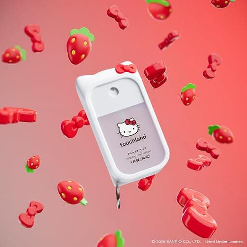 Touchland x Hello Kitty® Hand Sanitizer + Mist Case, Scented & Stylish Hydrating Sanitizer Spray Bundle, Travel Size, Dye Free - Hello Kitty Set thumbnail 2