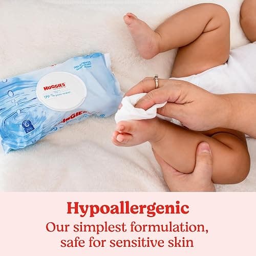 Huggies 99% Pure Water Baby Wipes, Unscented, 9 Packs, 504 Wipes thumbnail 8