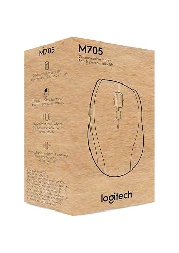Logitech M705 Marathon Wireless Mouse, Gaming Mouse Wireless, 2.4 GHz USB-A Receiver, 5-Programmable Buttons, 3-Year Battery, PC, Mac, Laptop, Chromebook - Black thumbnail 9