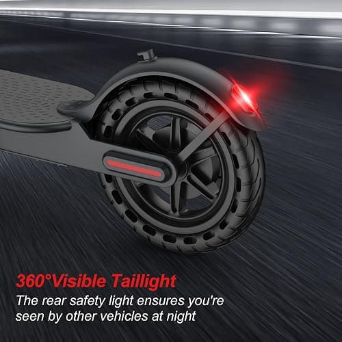 VOLTVOGUE Electric Scooter – 19 MPH Max Speed, 8.5" Honeycomb Solid Tires, 350W Motor,12 Miles Range, Foldable Commuter Scooter with Dual Braking System & App Control thumbnail 9