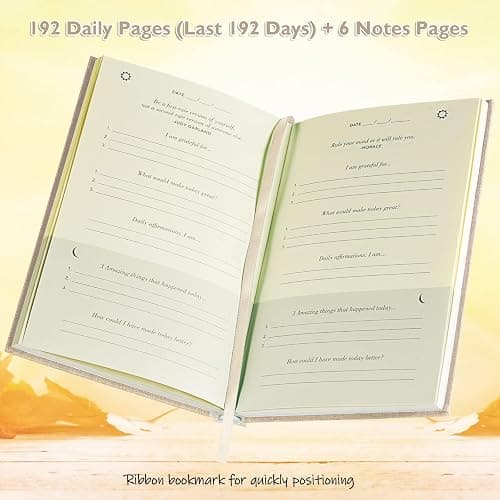 PUKYO The Gratitude Journal, manifestation journal, Daily Journal with Prompts for Affirmation, Happiness, Mindfulness, Positivity, Wellness, Undated Journal for Women & Men(8.5 * 5.5 inches) thumbnail 4