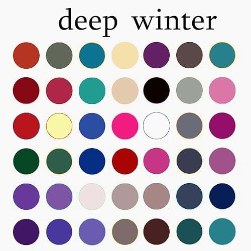 CafePress Color Analysis Card Deep Winter Greeting Cards Folded Greeting Cards (10-pack) Matte thumbnail 3