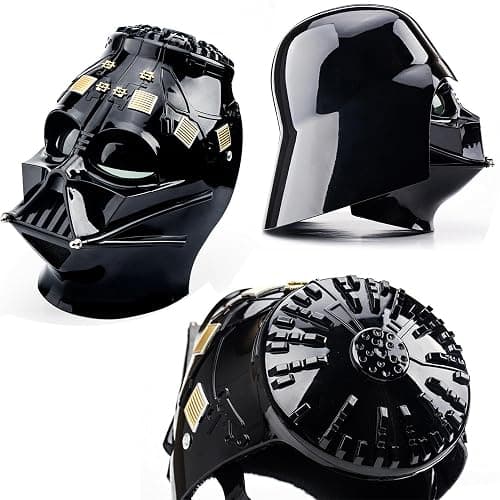 SV Cosplay Jedi Black Knight Darth Vader helmet voice changing Halloween cosplay party costume props thumbnail 4