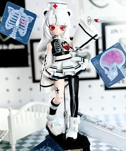 CALEMBOU 1/8 BJD Blind Box, Elite Agent Series Decoration Ball Jointed Doll, Cute Dress Up Doll with Joints, Collectible Action Figure for Birthday thumbnail 4