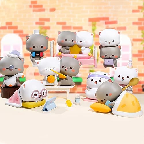 BEEMAI Mitao Cat Love is Like A Peach Series 1PC Blind Box Random Design Cute Figures Collectible Toys Birthday Gifts thumbnail 2