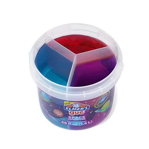 Elmer’s Gue Premade Slime, Space Adventure, 3lb. Bucket, Scented, Includes 3 Sets of Add-ins - Kids Activity, Creative Fun, Great for Sharing thumbnail 4