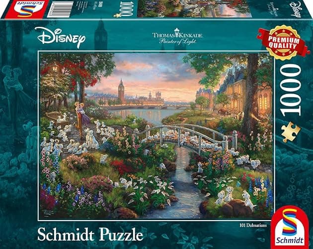 Schmidt 59489 Thomas Kinkade: Disney 101 Dalmations Jigsaw Puzzle (1000pc), Colourful thumbnail 5