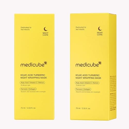medicube Kojic Acid Turmeric Overnight Wrapping Peel Off Mask – Brightens & Defends Against Skin Stress for a Clear, Glowing Complexion, Korean Skincare, 2.53 fl. oz. thumbnail 9