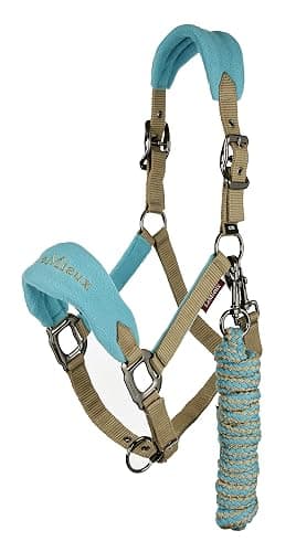 LeMieux Vogue Fleece Headcollar - Halter & Leadrope - Extra Padding, Adjustable at Curb and Poll Strap - Image 1