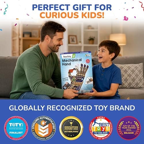Smartivity Robotic Mechanical Hand STEM Toy for Kids 8-14 | Parents' Choice Award Winner | Superhero STEM Toy | Birthday Gift for Boys & Girls Ages 8,9,10,11,12,13,14 thumbnail 6